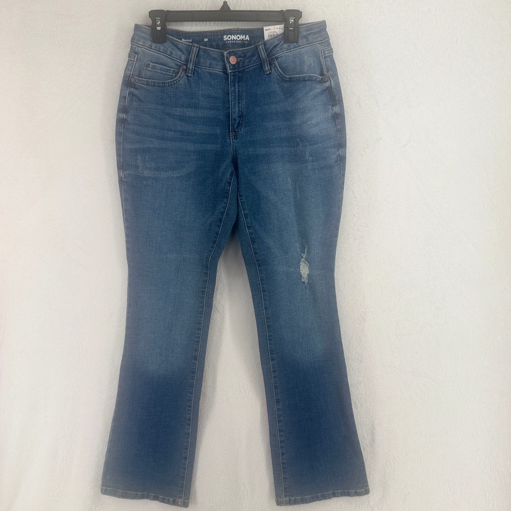 Sonoma Goods for Life Bootcut‎ Jeans Women 8R Mid Rise The Everyday Jean